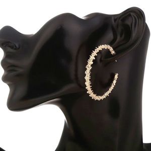 Geometric Gold Hoop Earrings